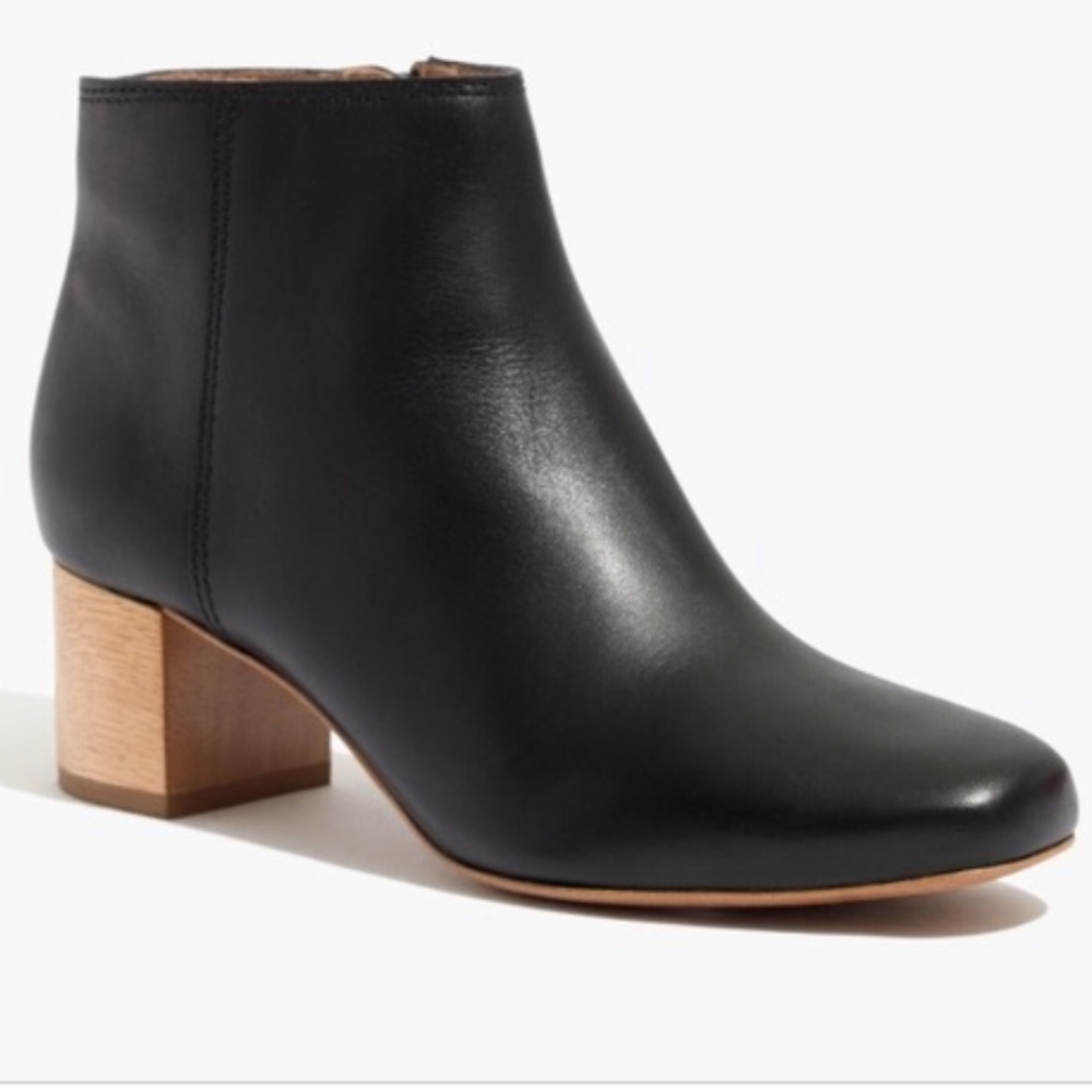 Black Madewell Lucien Ankle Boots, Size 8.5